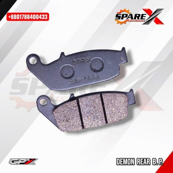 gpx demon rear brake pad BRAKE PAD REAR GPX DEMON