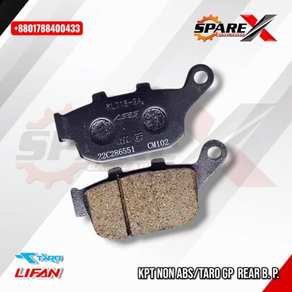 BRAKE PAD REAR TARO GP LIFAN KPT NBF1 2V
